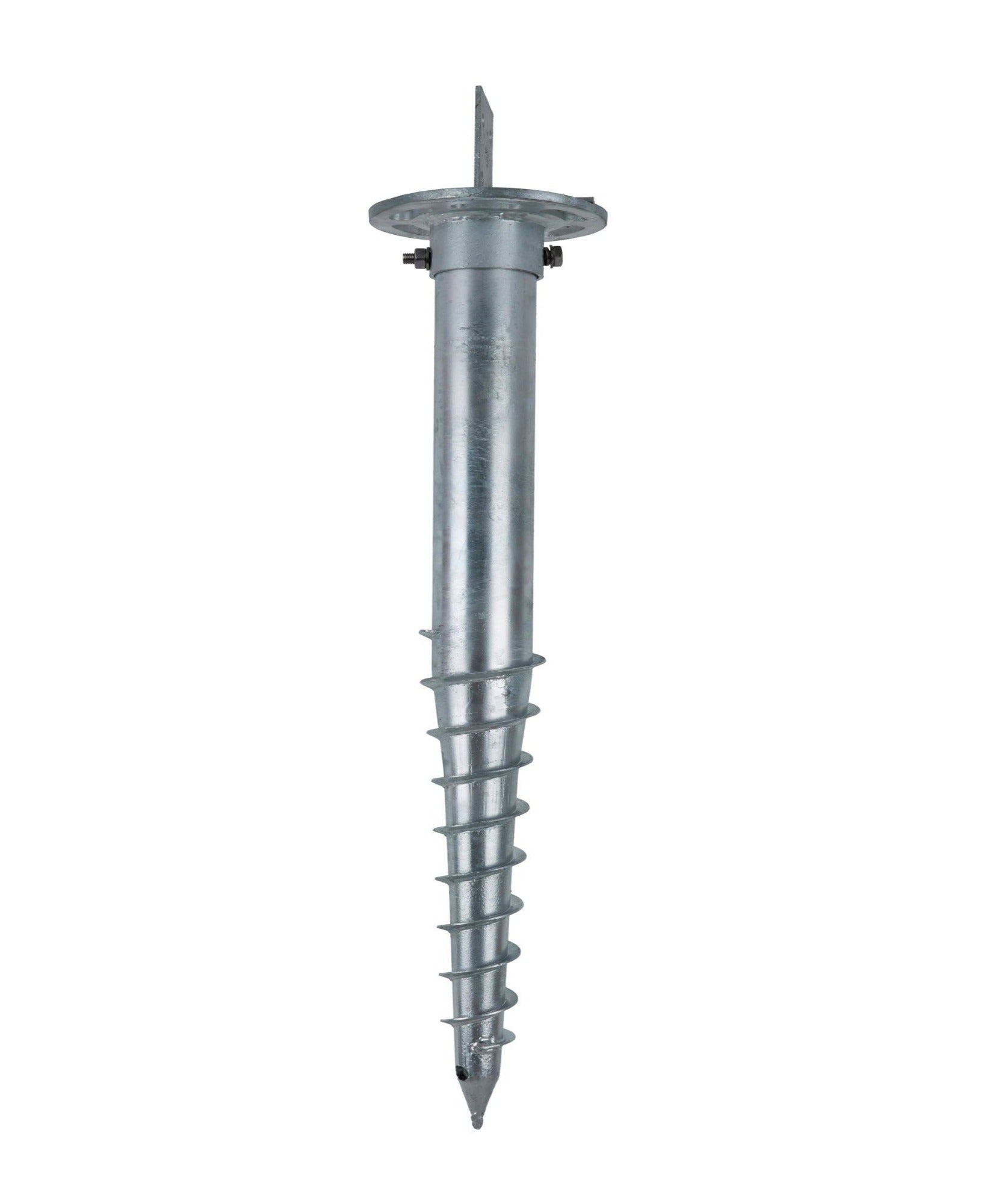 joist bracket system on ground screw